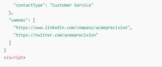 organization markup